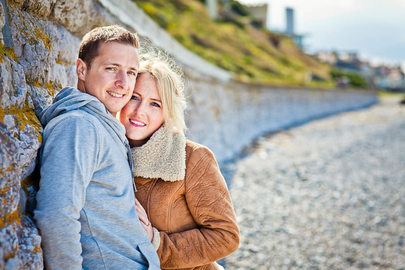 Llandudno beach engagement, Sigma 85mm