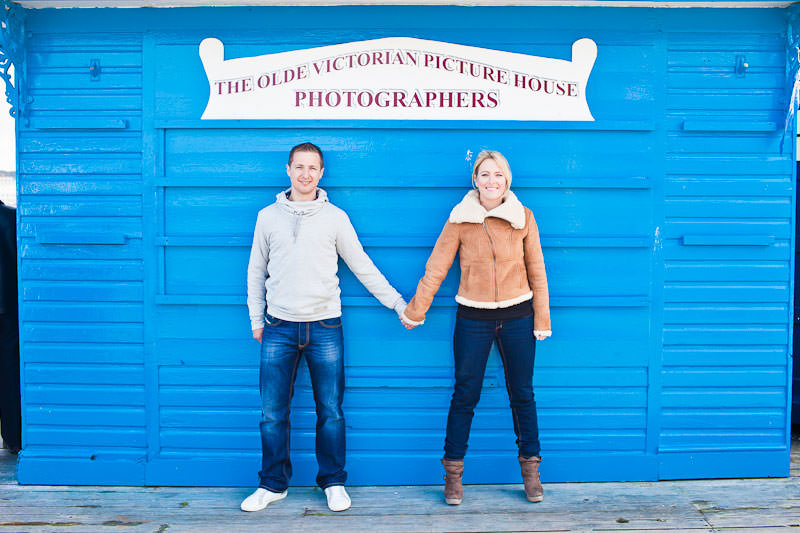 Llandudno pier engagement shoot, The Olde Victorian Picture House - how apt!