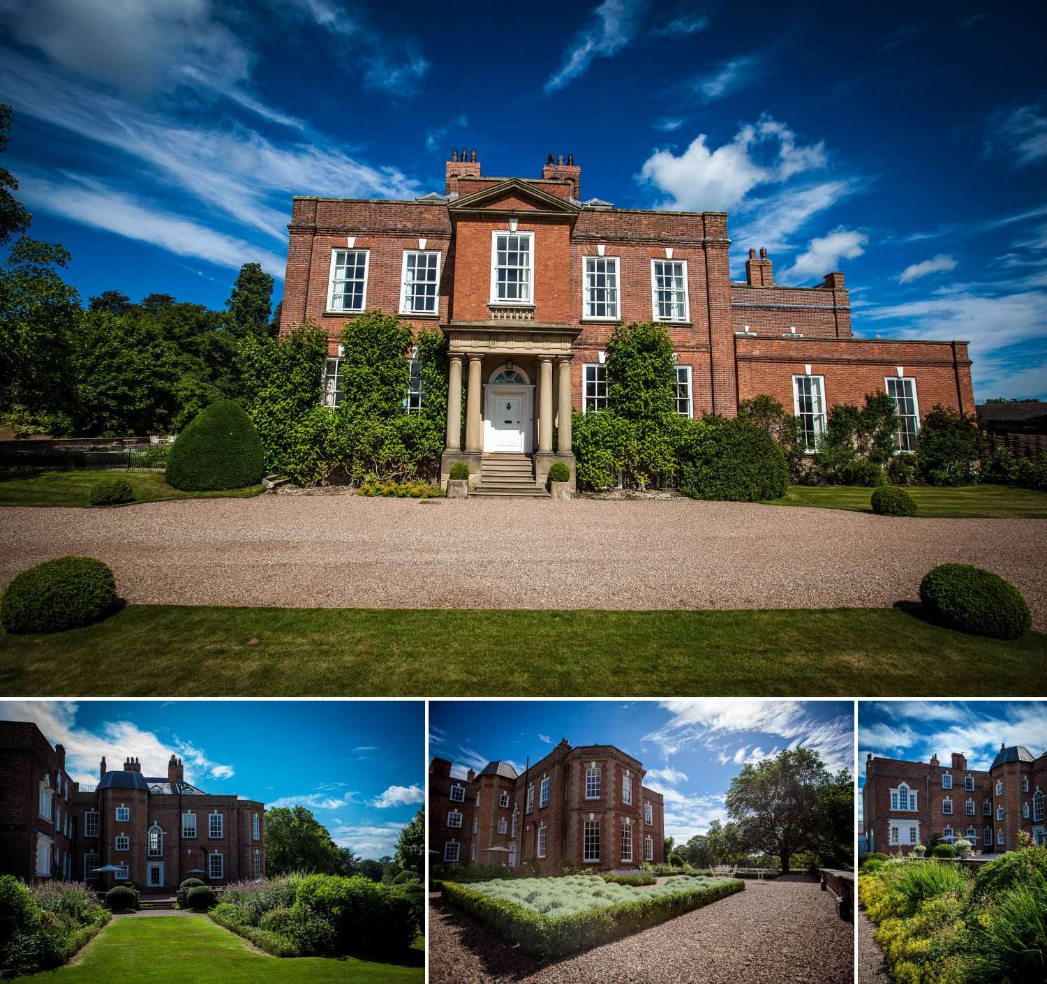 Wedding Photography of the building at Iscoyd Park, Whitchurch