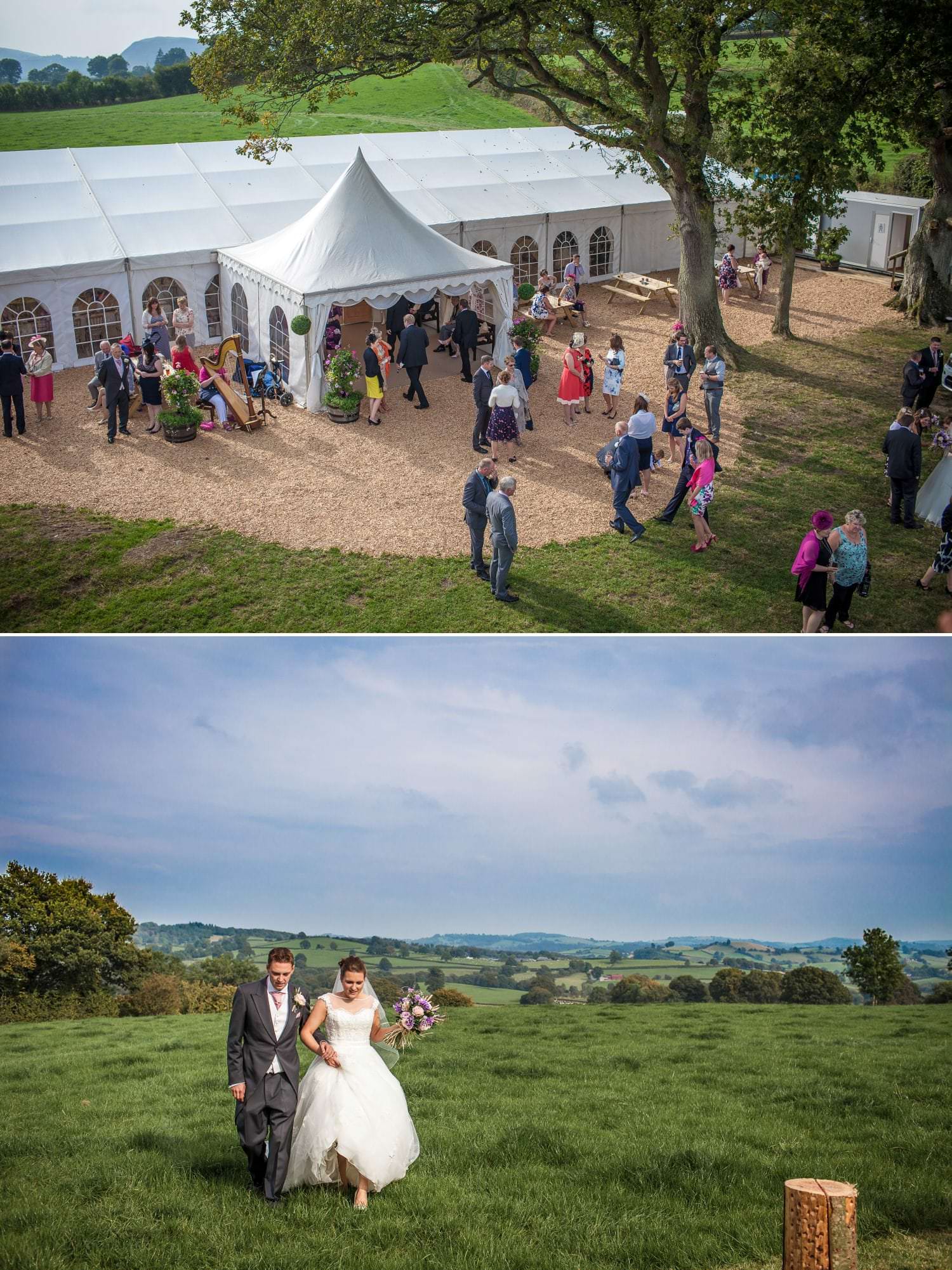 Wedding Photography Marquee farm wedding Wales